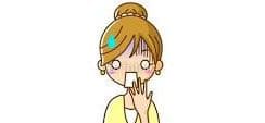 ショックの女性